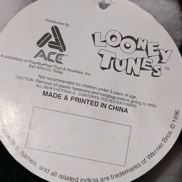 Vintage 1996 Warner Bros Looney Tunes SYLVESTER The Cat Stuffed Animal Plush 10" - Picture 4 of 7